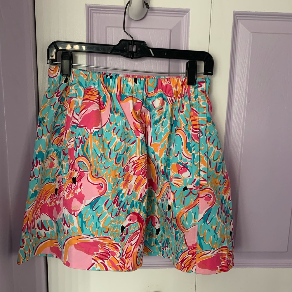 Lilly Pulitzer Flamingo Skirt (EUC) - Picture 2 of 3